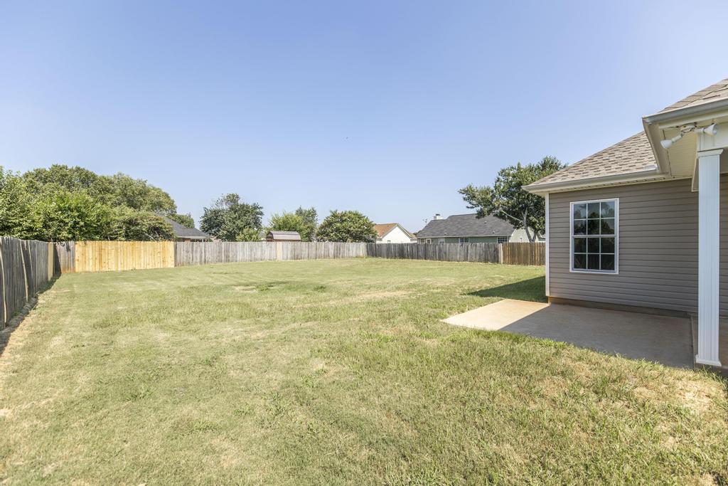 Fenced back yard and patio from a HomeSold GA listing