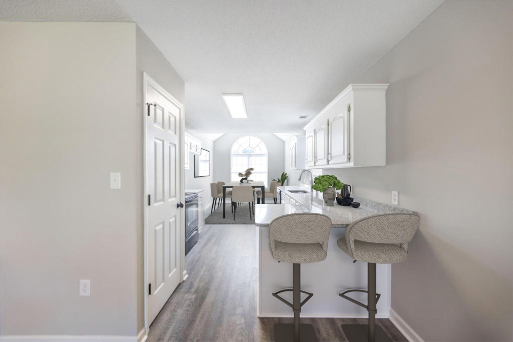 Kitchen with breakfast bar from a HomeSold GA listing